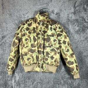 Cabela's Jacket Mens L Multicolor Camouflage Puffer Insulated Quilted Taiwan